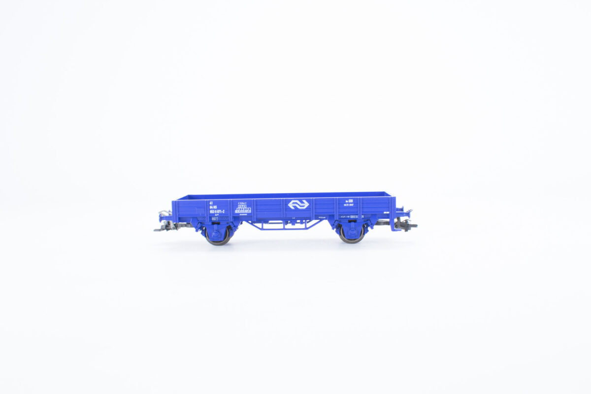Märklin laagboordwagen NS blauw - Afbeelding 2