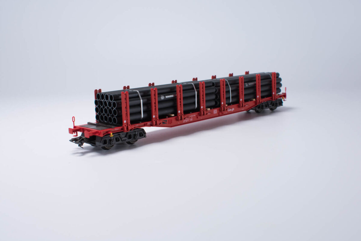 Märklin 47717 rongenwagen met buislading Mannesmann DB - Afbeelding 2