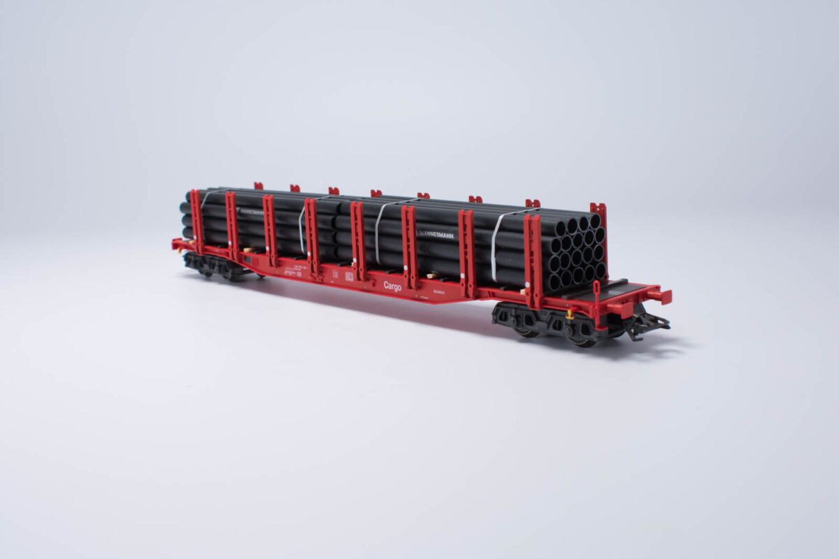 Märklin 47717 rongenwagen met buislading Mannesmann DB - Afbeelding 3