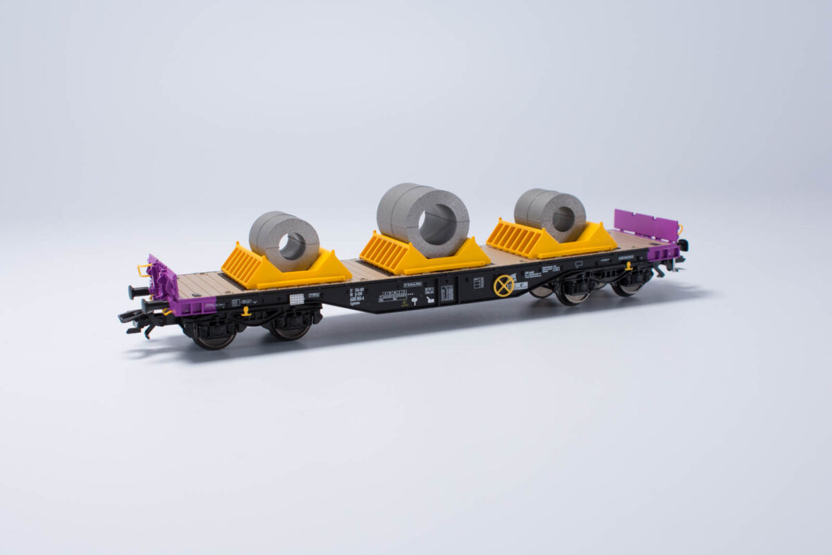 Märklin 48656 zwaarlastwagen beladen met staalcoils ERR - Afbeelding 2