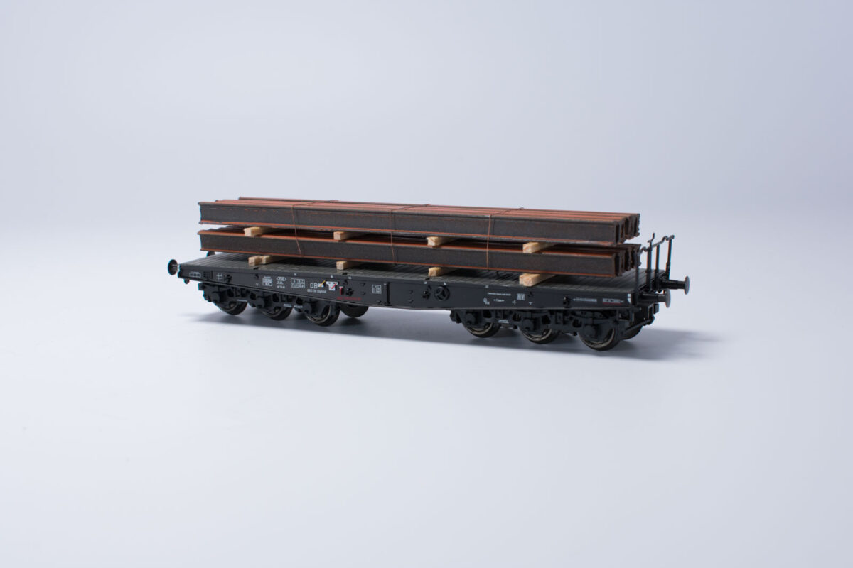 Märklin 48680 zwaarlastwagen met staalprofielen DB - Afbeelding 3