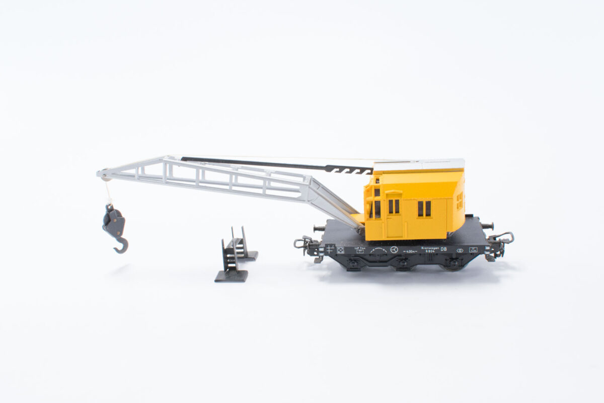 Märklin 4611 kraanwagon Krupp geel - Afbeelding 2