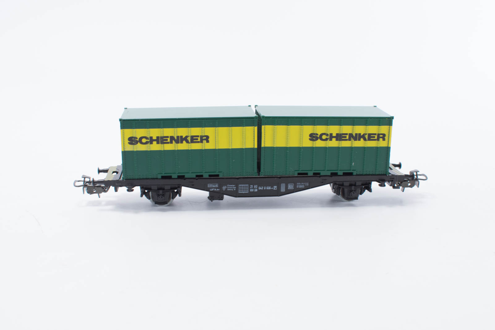 _DSC0737 Märklin 4764 containerdraagwagon Schenker DB - Afbeelding 1