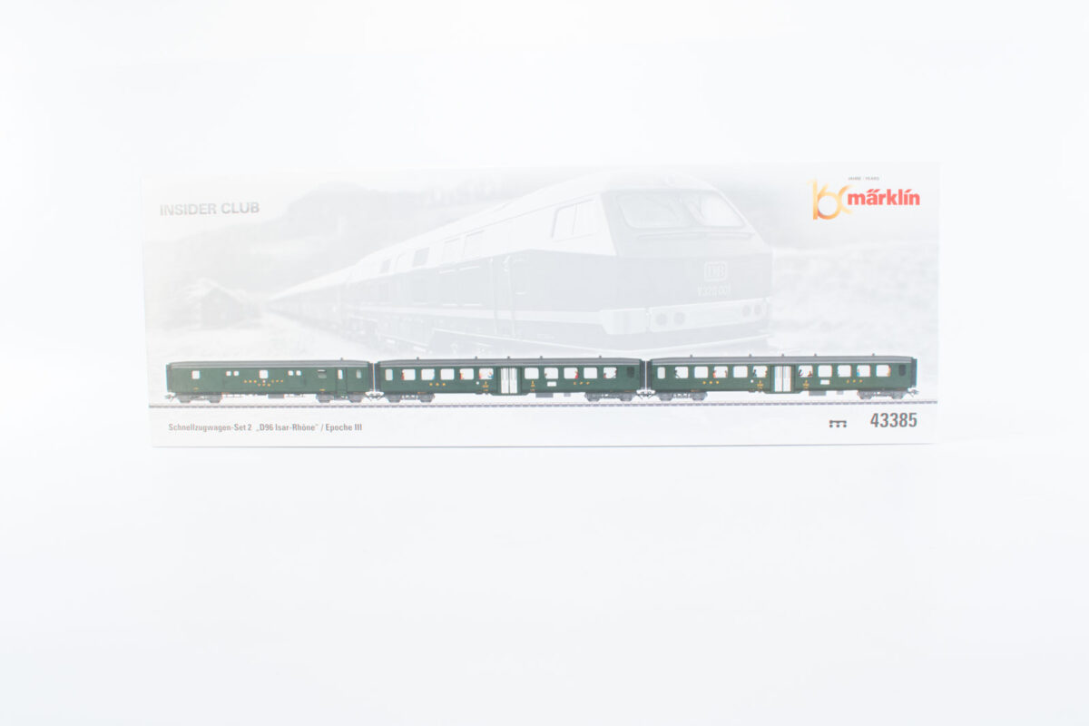 Märklin 43385 sneltreinwagenset 2 D96 isar-Rhone SBB - Afbeelding 2