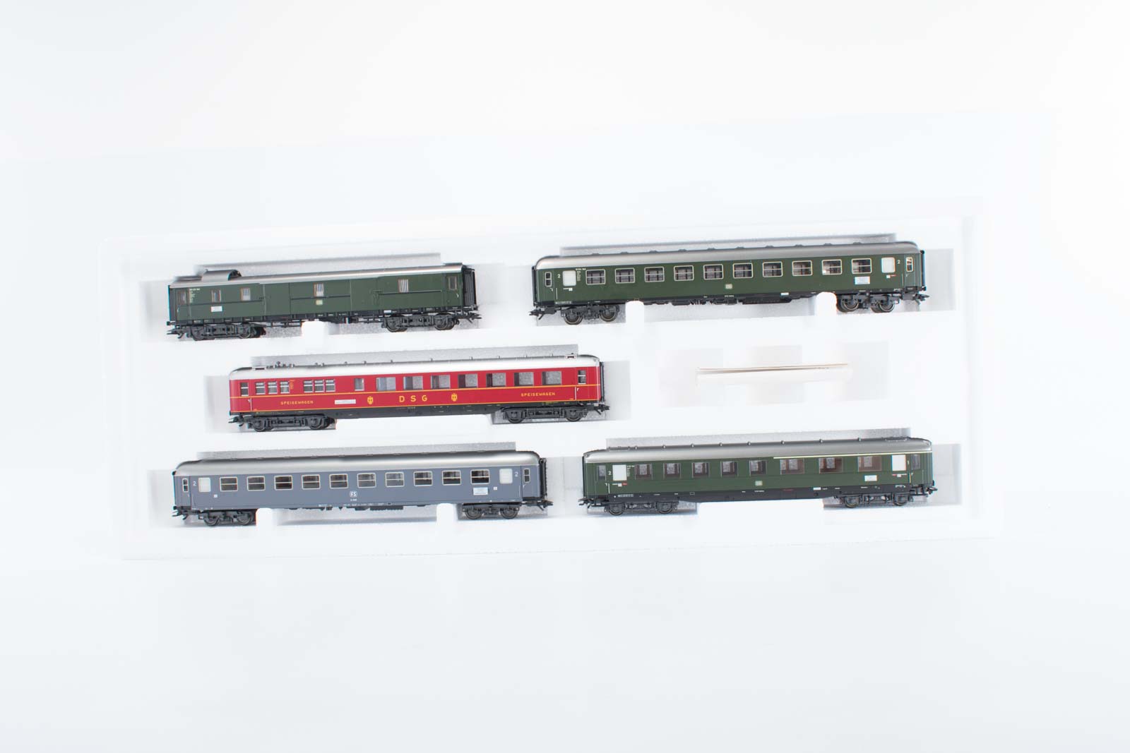 Märklin H0 42941 car set Riviera Express cars of DB/DSG/FS
