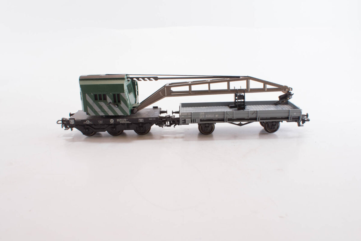Märklin kraan met bijwagen groen - Afbeelding 3