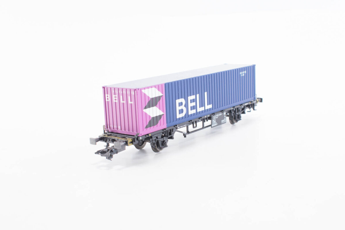 Märklin 4851 containerdraagwagen Bell DB - Afbeelding 3