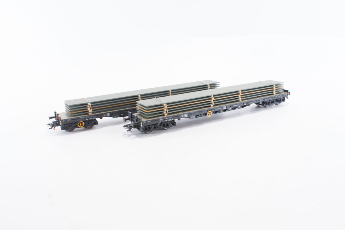 Märklin 47030 plattewagen-set DB - Afbeelding 2