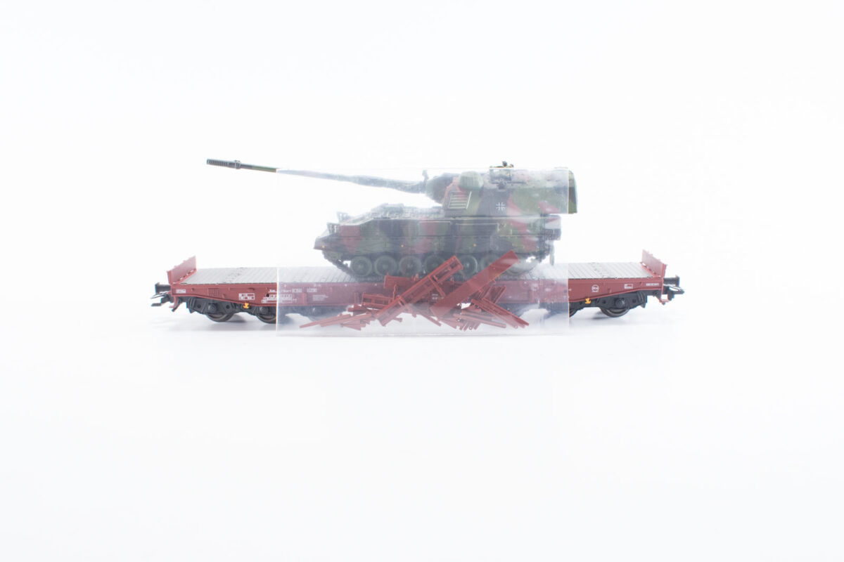 Märklin 48873 zwaarlastwagen met Houwitser tank DB - Afbeelding 4