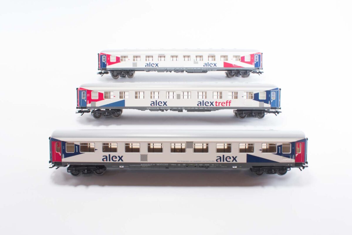 Märklin 42953 sneltreinwagen-set Alex SBB - Afbeelding 3