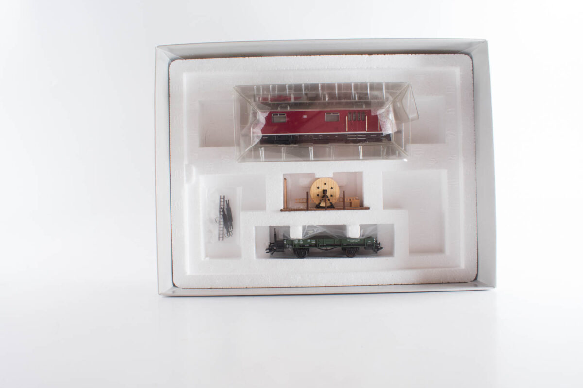 Märklin 39971 motorwagen TVT621.9 es met werkplateau en beladen wagen DB MFX/sound - Afbeelding 2