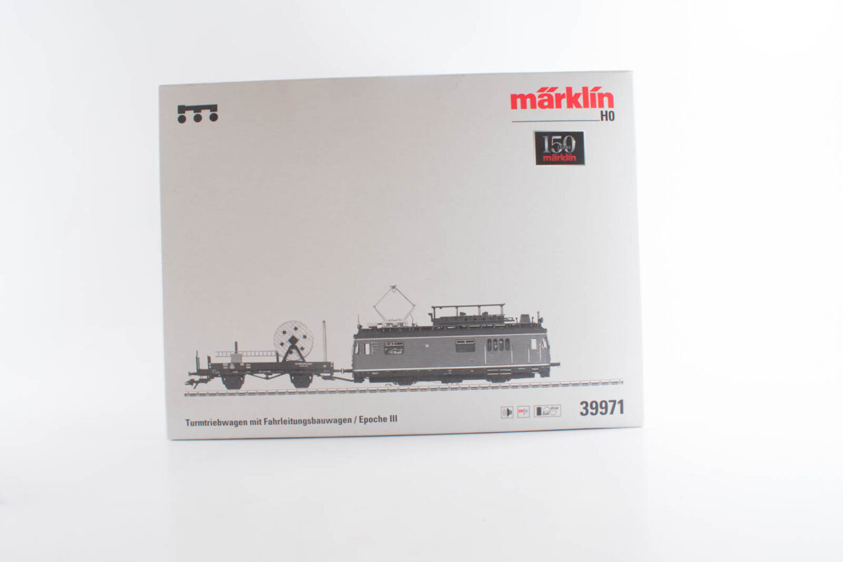 Märklin 39971 motorwagen TVT621.9 es met werkplateau en beladen wagen DB MFX/sound - Afbeelding 9