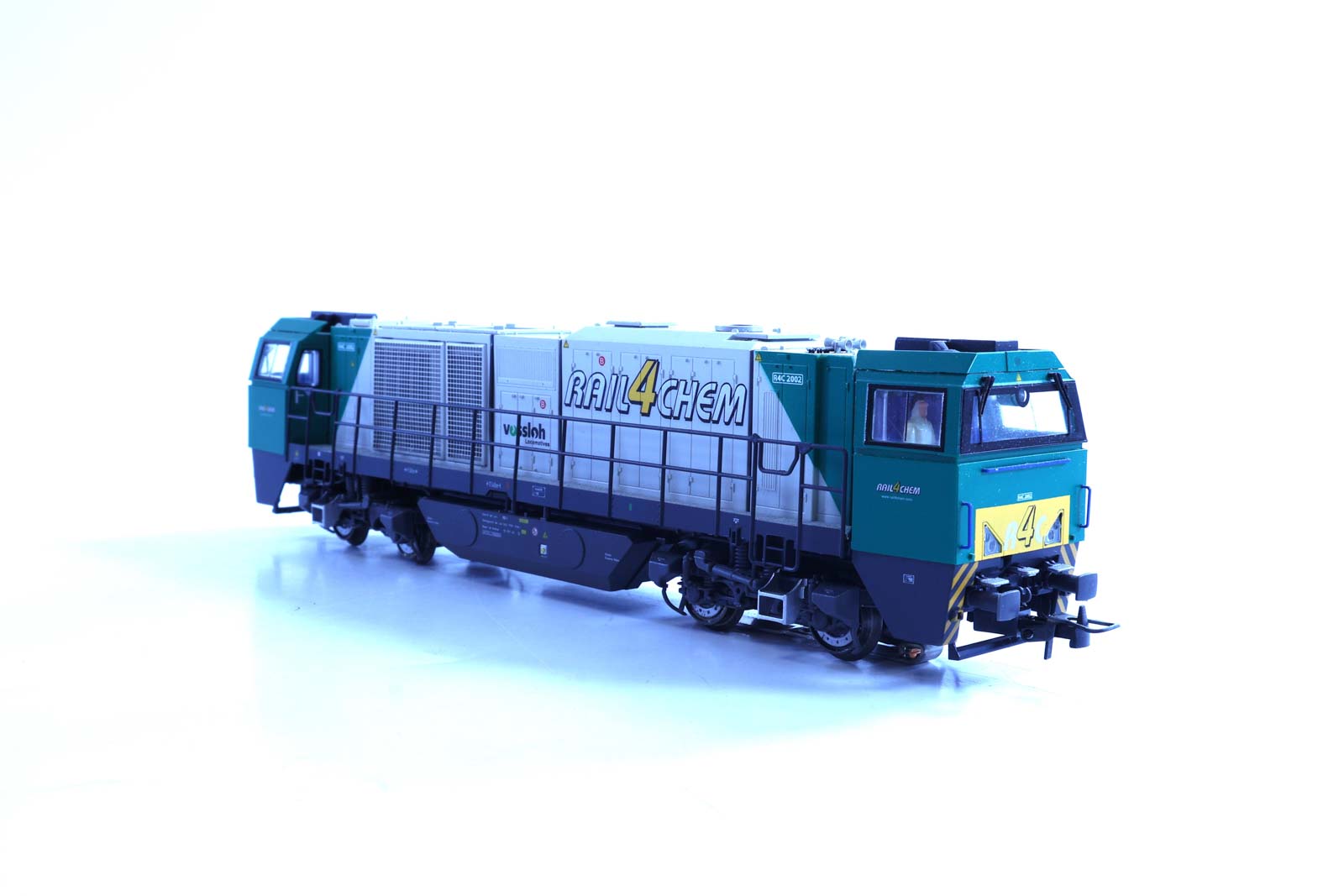 Locomotive Vossloh G2000 – Mehano – échelle HO – Argent – DC – Modélisme Ferroviaire – Train Miniaturiste