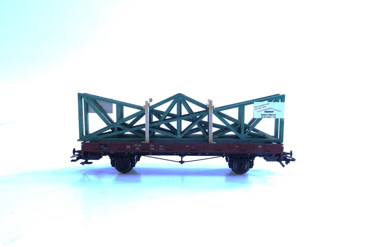 Märklin 46362 rongenwagen met prefab spanten DB - Afbeelding 3