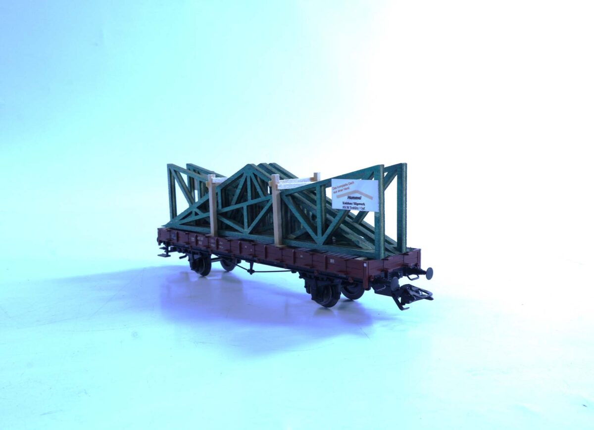 Märklin 46362 rongenwagen met prefab spanten DB - Afbeelding 4