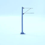 Märklin 74103 beton  bovenleidingmast  Voor C en K rails