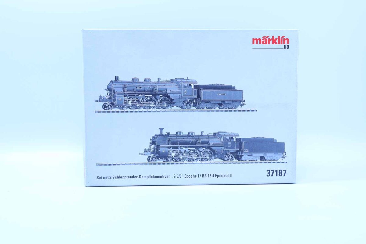 Märklin 37187 dubbelset stoomlocomotieven S3/6K.Bay.sts.B. en Br18  D.B - Afbeelding 12