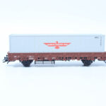 Märklin 00760 lageboordwagen met container Amaricain president lines