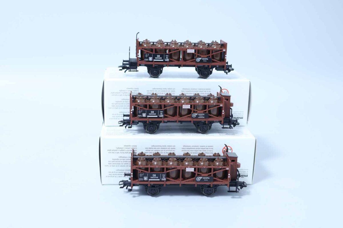 Marklin 46390 wagenset met 3 zuurflessen wagens  DB - Afbeelding 2