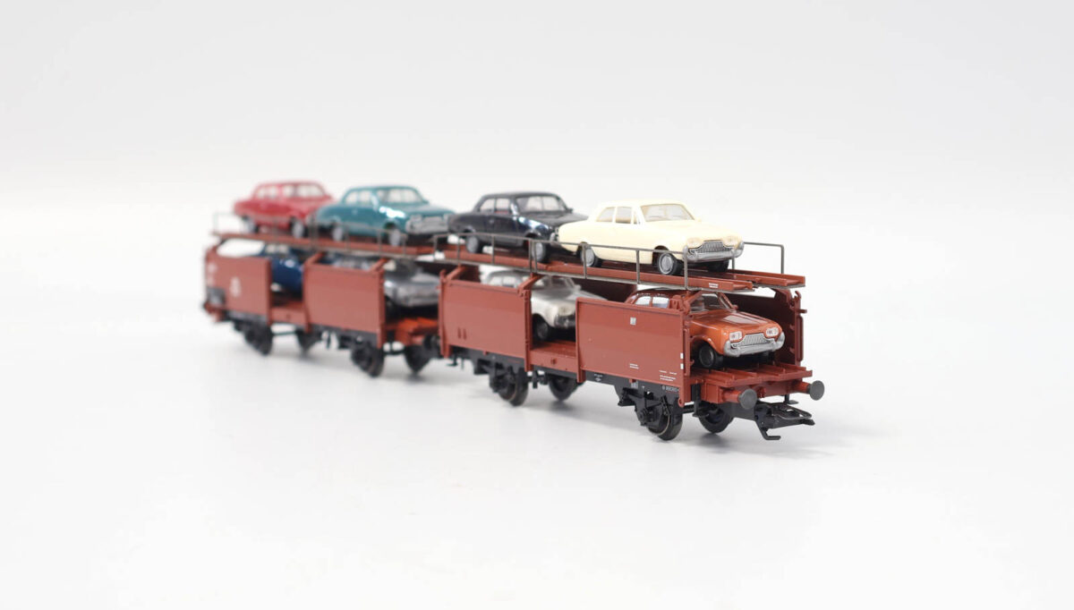 Märklin 46122 autotransporters met 8 x Ford Taunus 17M DB - Afbeelding 2