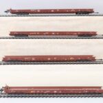 Mäklin 4 stuks transportwagens "rollende landstrasse DB