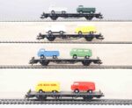 Märklin 45082 autotransportwagen set met VW bussen DB