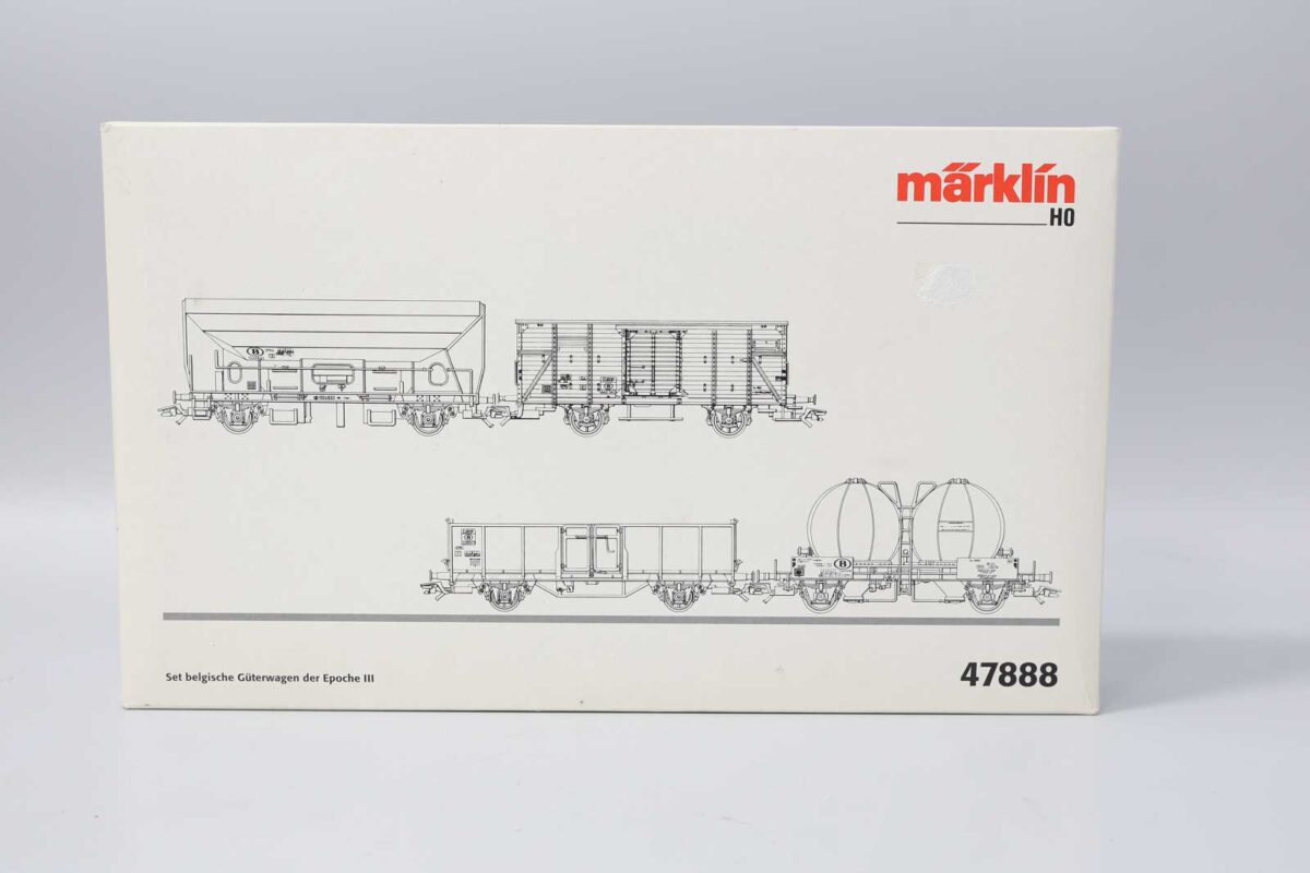 Märklin 47888 vierdelige goederenwagen set van de NMBS - Afbeelding 6