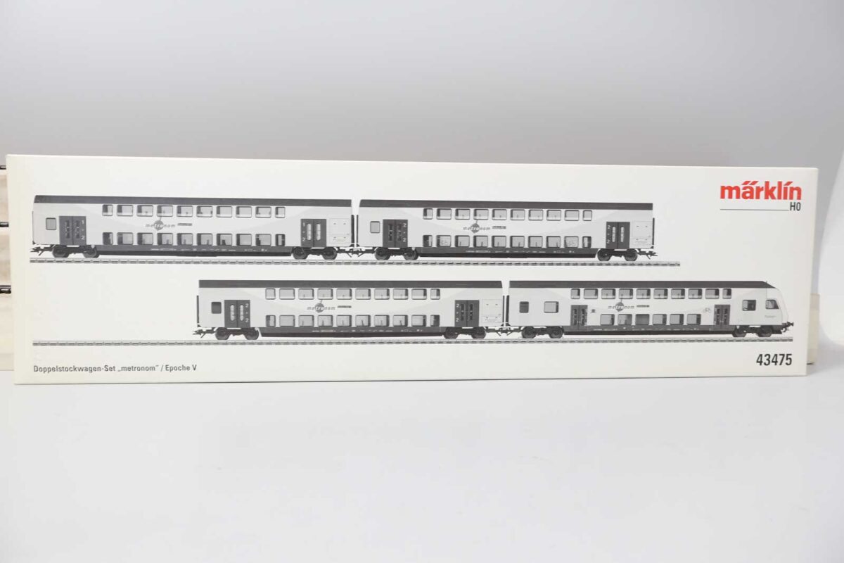 MÄrklin 43475 dubbeldek wagen set Metronom - Afbeelding 5
